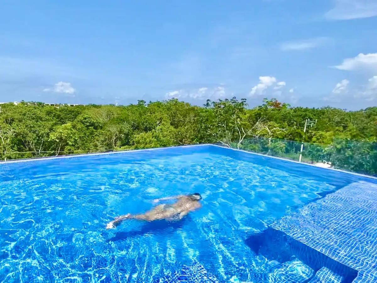 Suit Next To The Common Top Roof Exclusive Building Kingsize Bed 2 Super Pools, Gym, Grill Tulum Exteriör bild